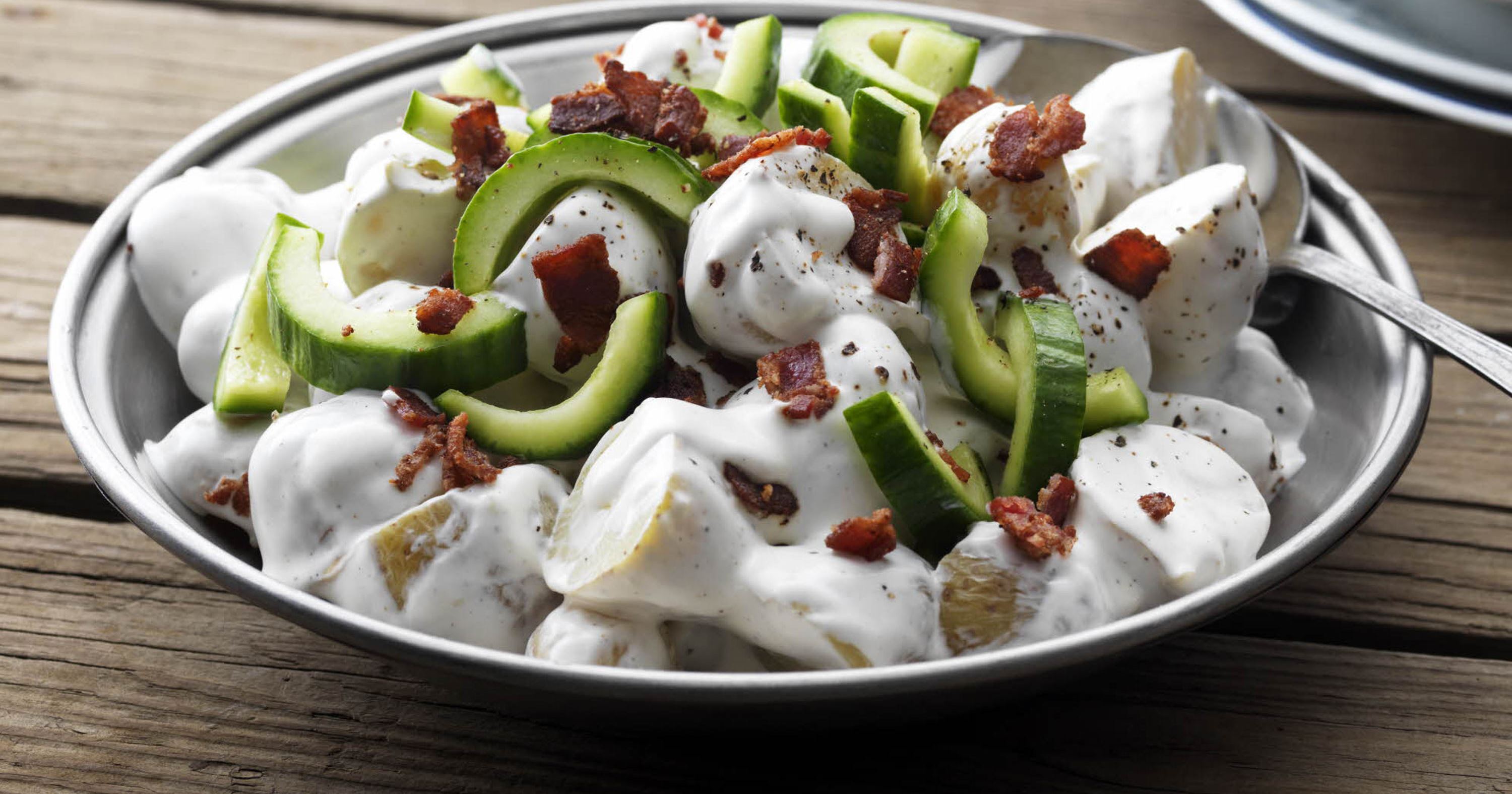 Kold kartoffelsalat med ymer