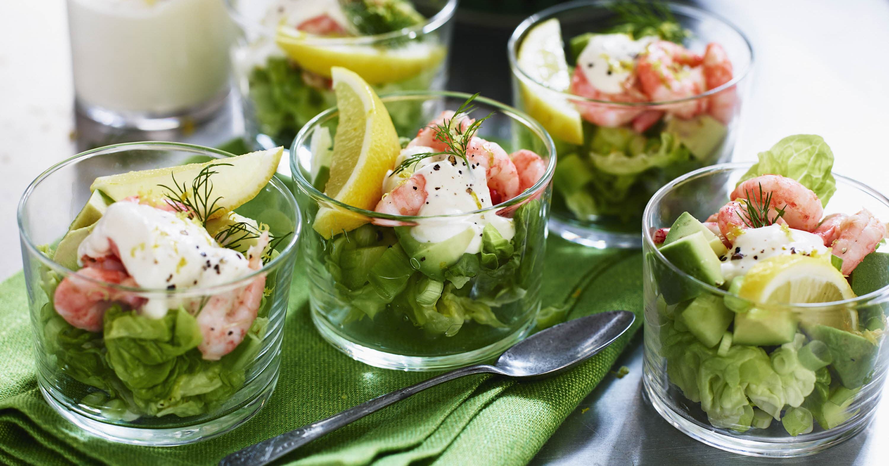 Rejecocktail med citrondressing