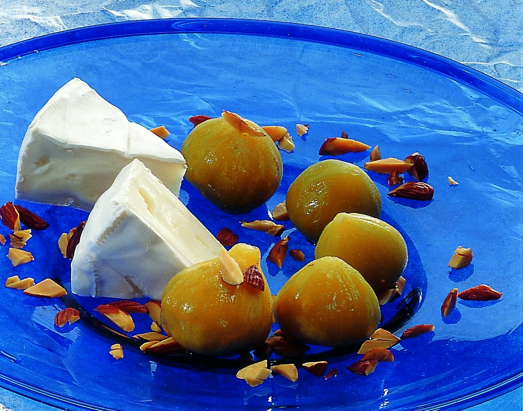 Brie med syltede grønne figner