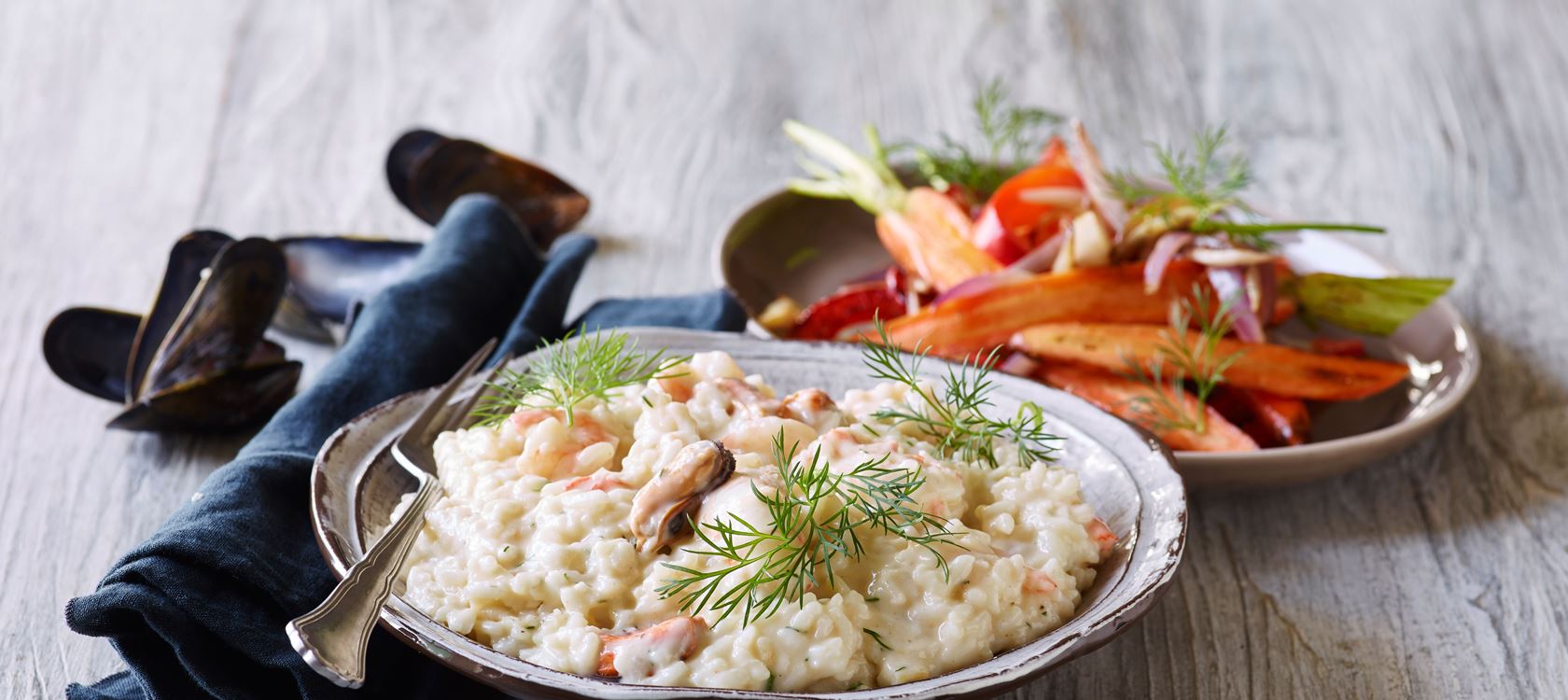 Skaldyrsrisotto