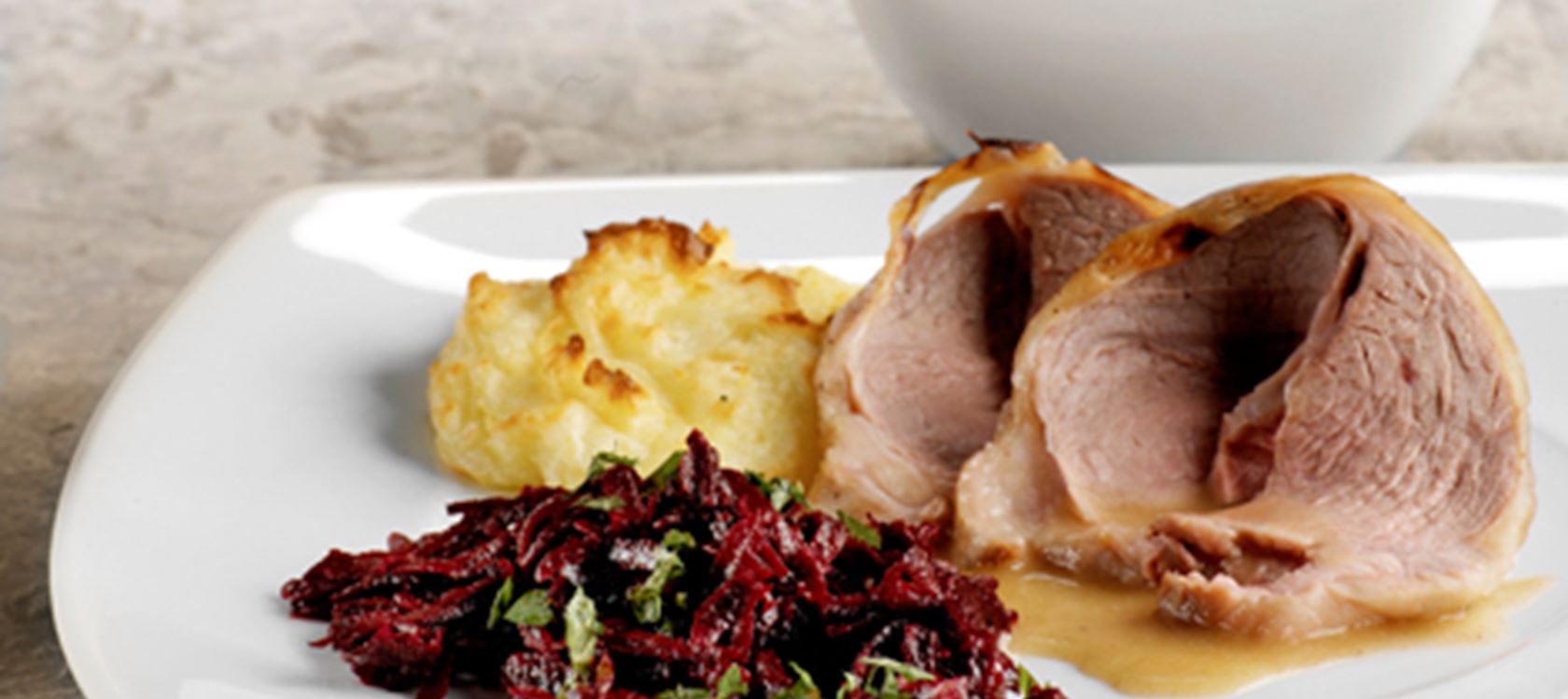 Lammekølle og rødbedesauté