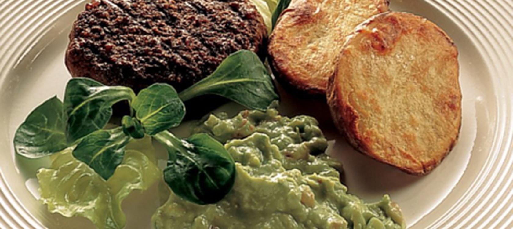 Kold avocadosauce til hakkebøffer