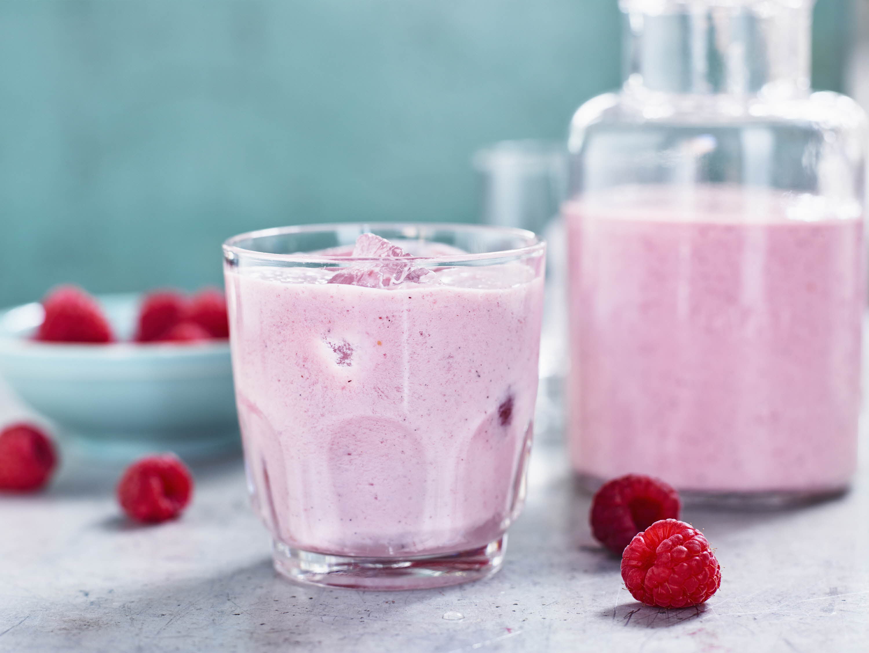 Smoothie med hindbær