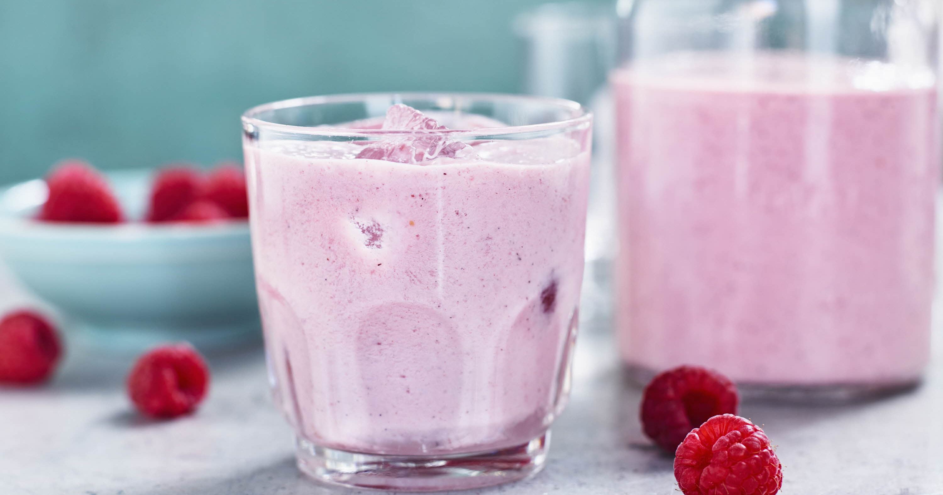 Smoothie med hindbær