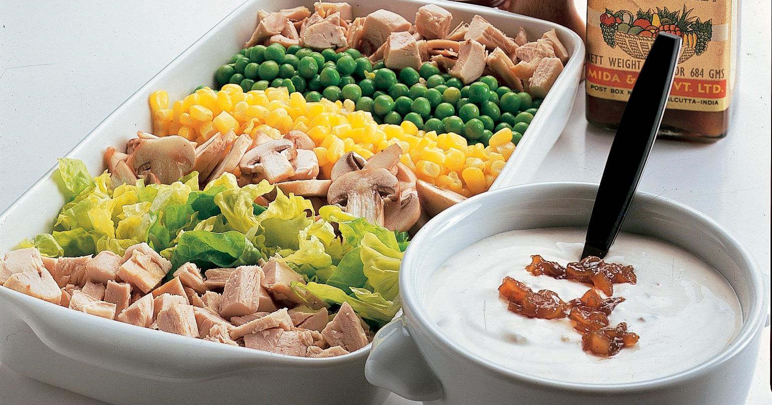 Kyllingesalat med mangosauce