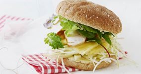 Sandwich med kylling og karry