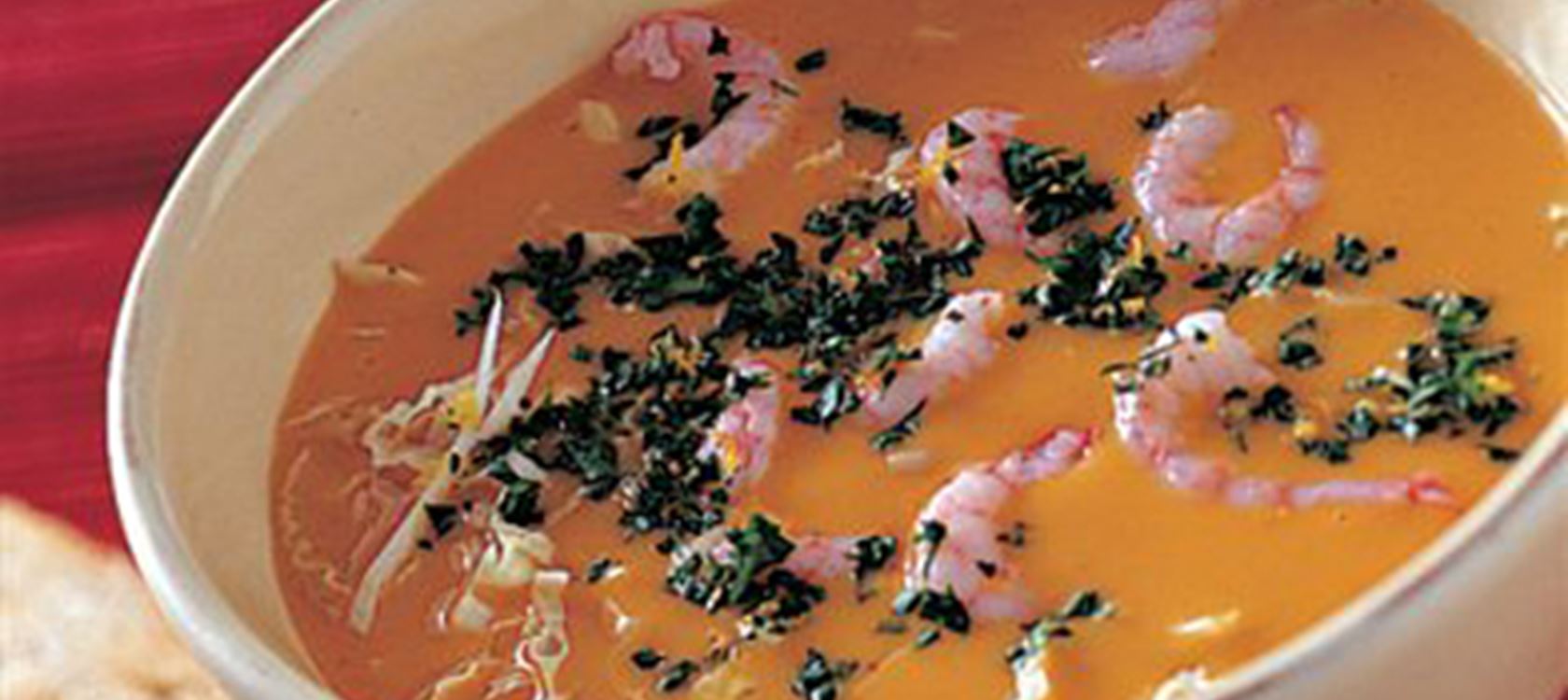 Karrysuppe med rejer