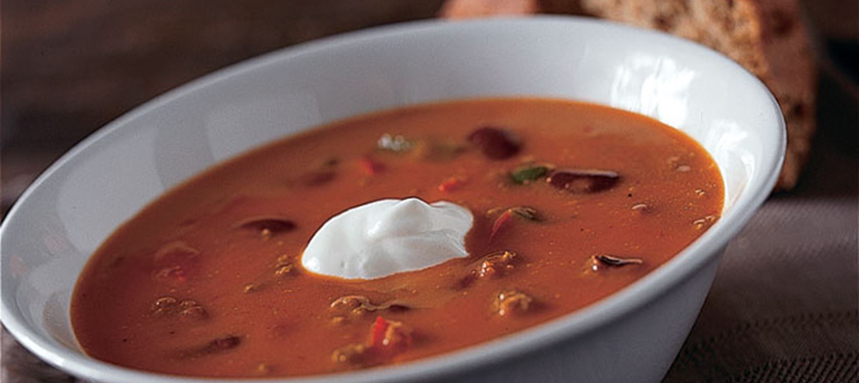 Tomatsuppe med oksekød