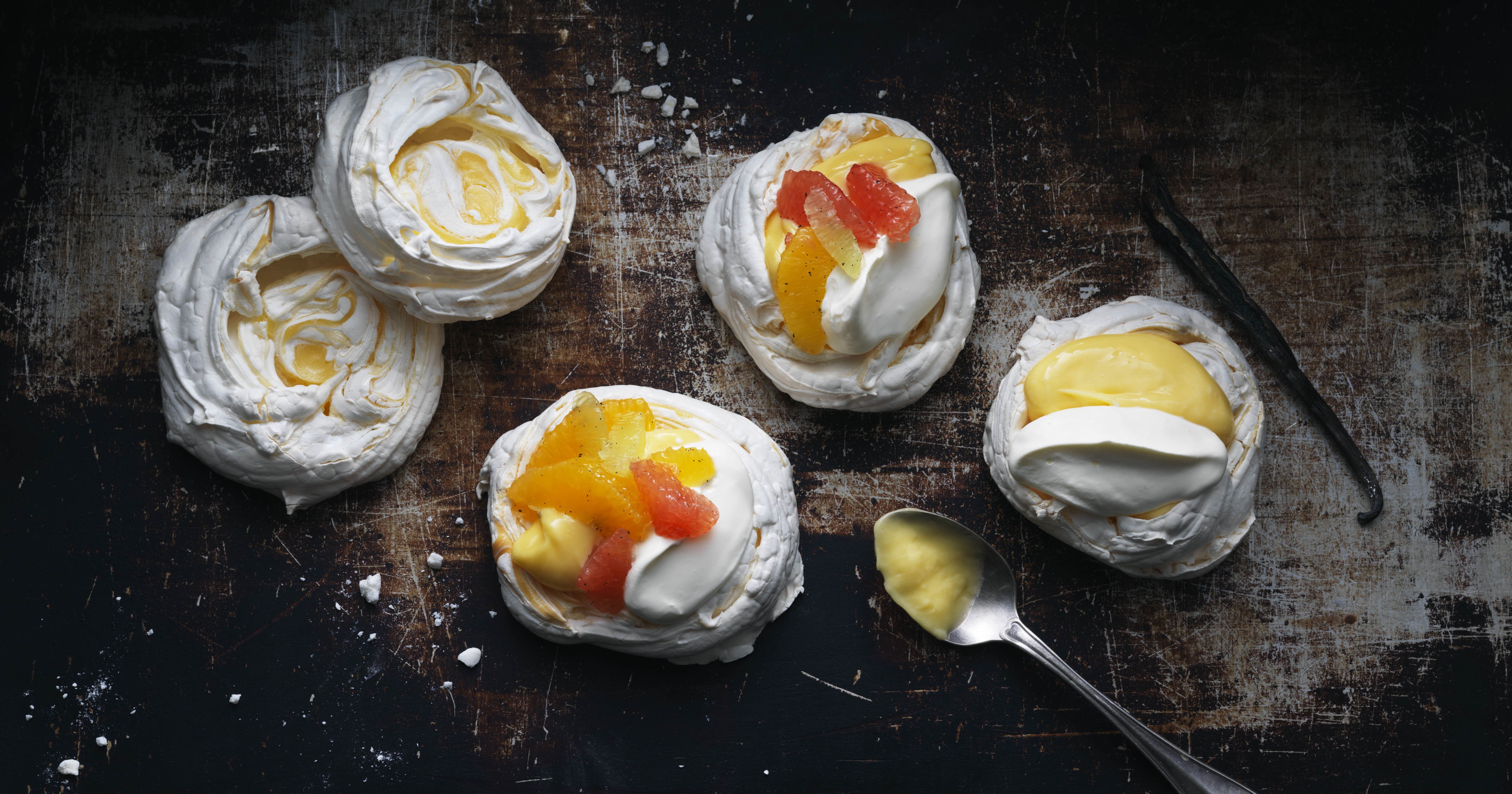 Lemon marengs med lemon curd