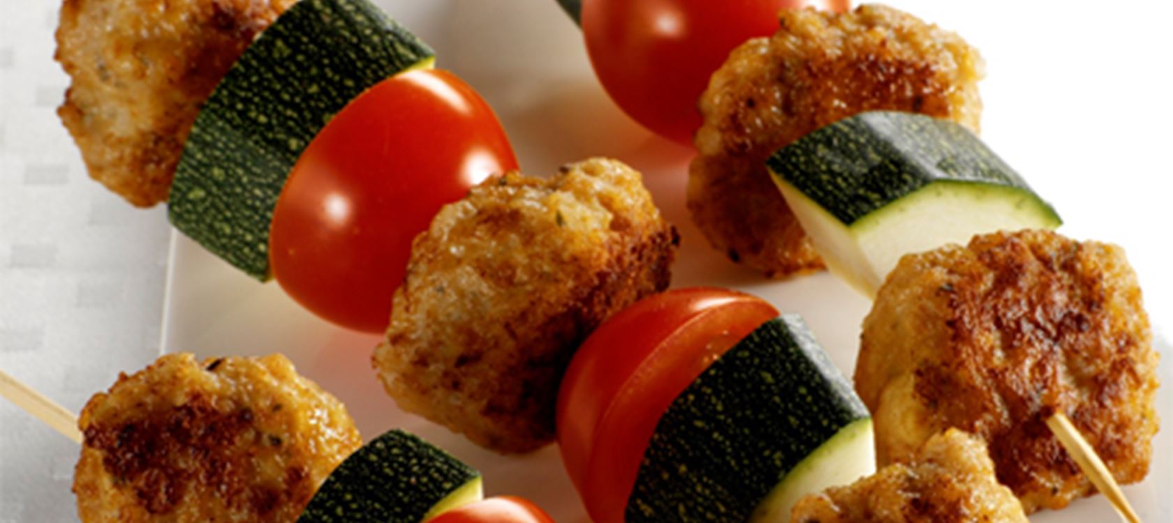 Små krydrede frikadeller
