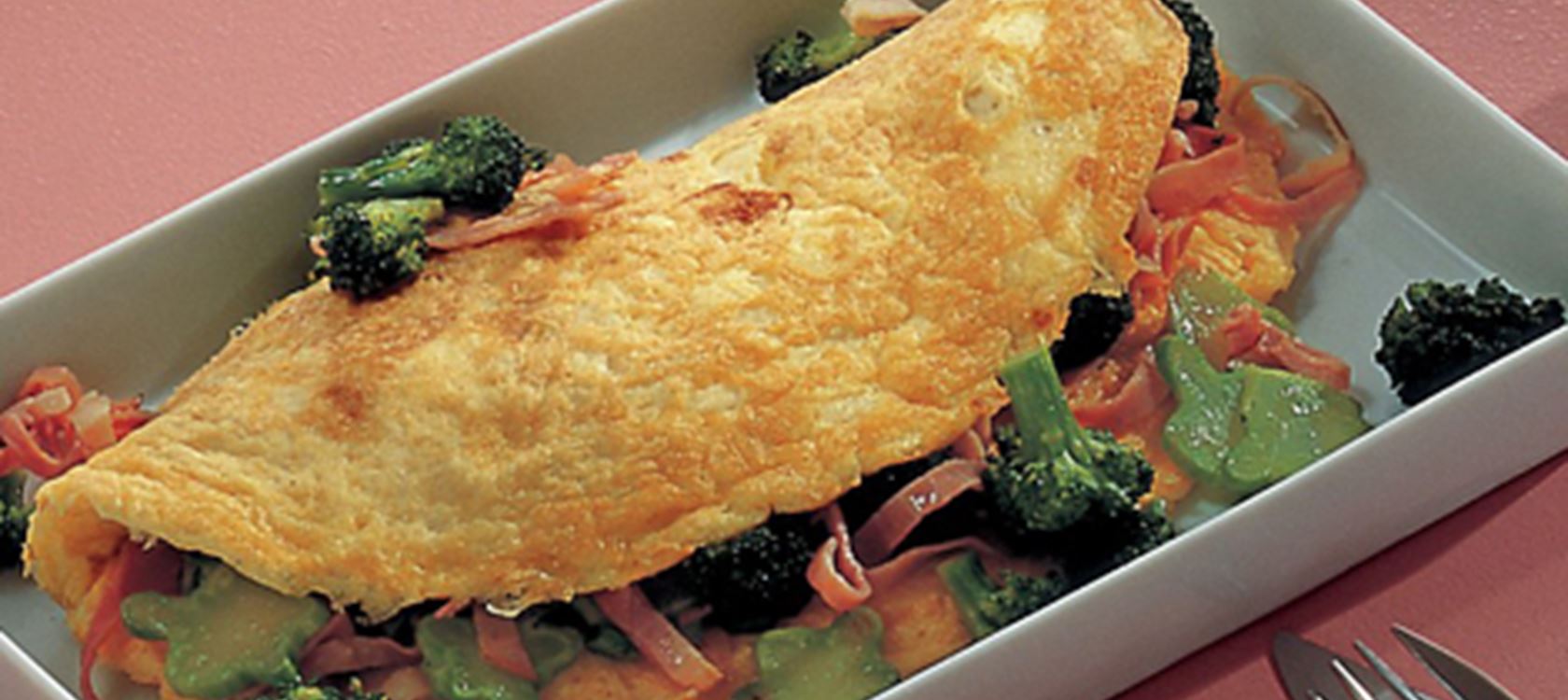 Omelet med broccoli