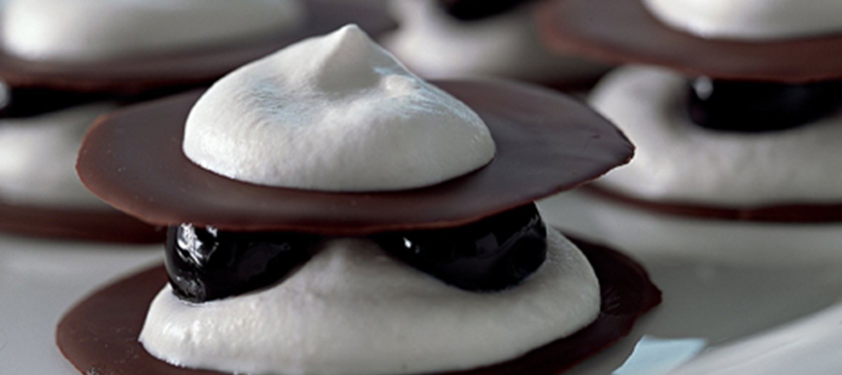 Chokolademedaljer med kirsch