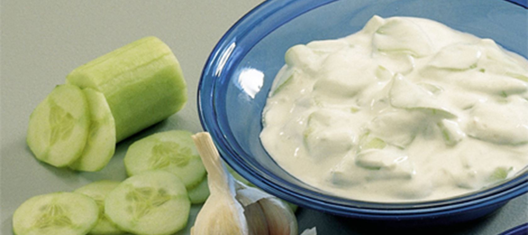 Agurkesalat med hvidløg
