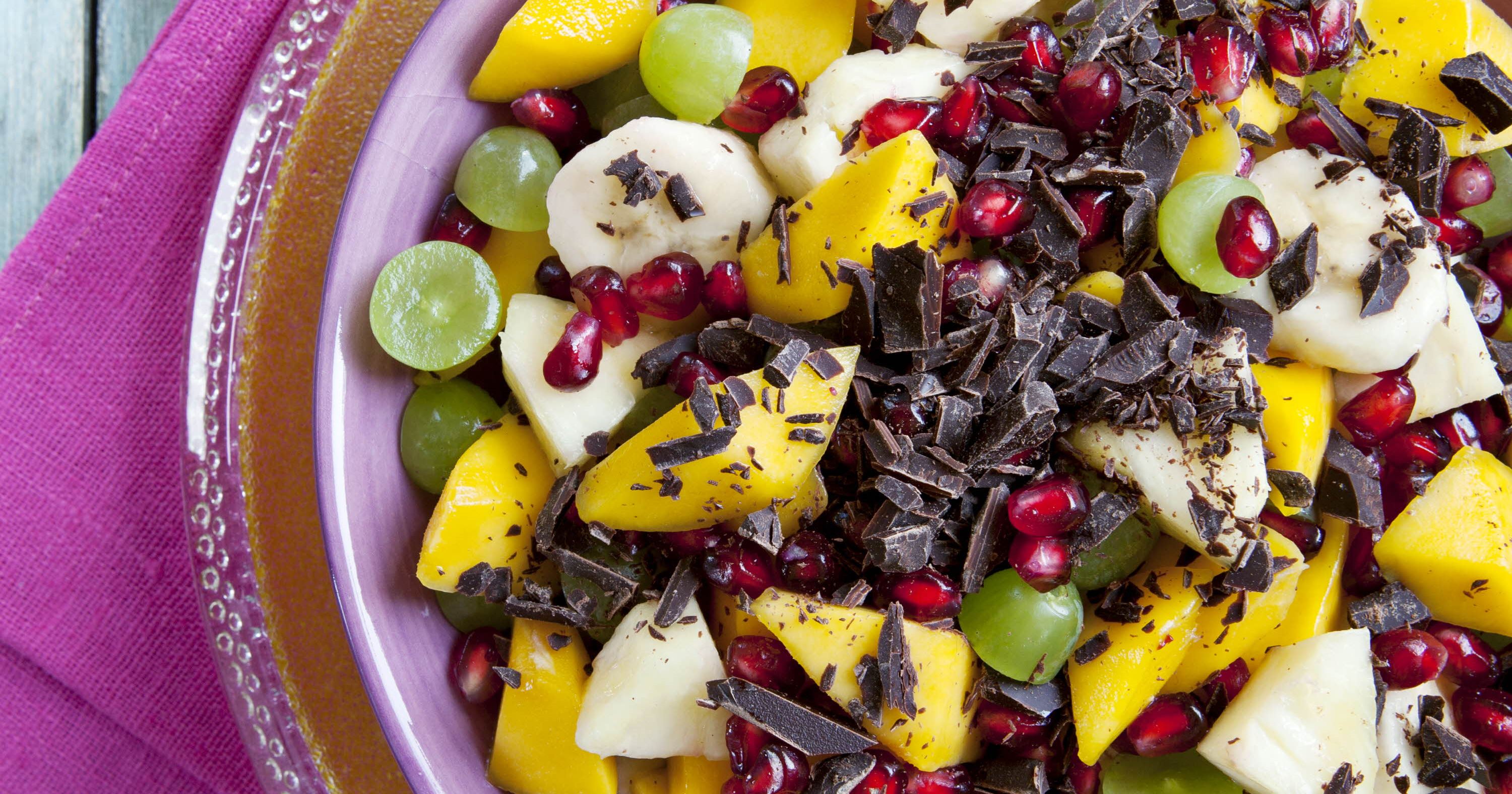 Tropisk frugtsalat uden dikkedarer