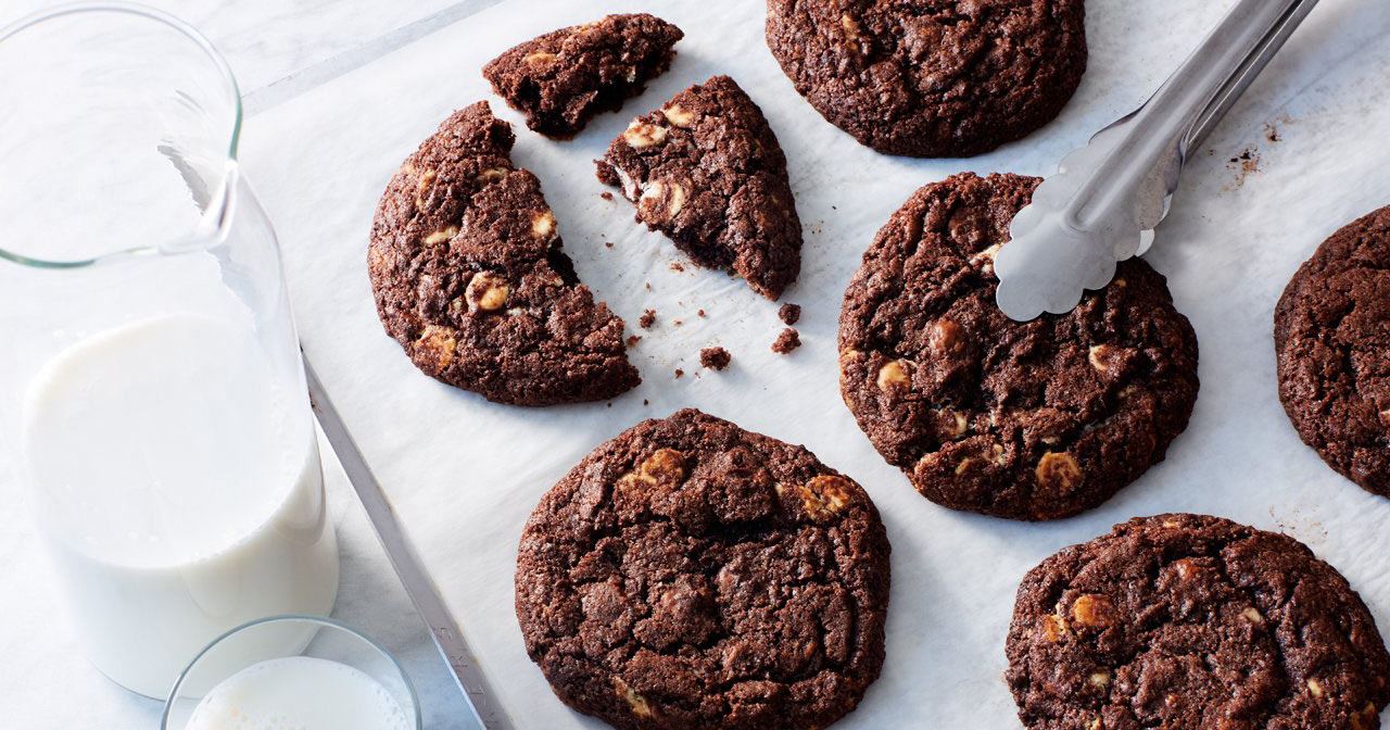 Triple chocolate cookies