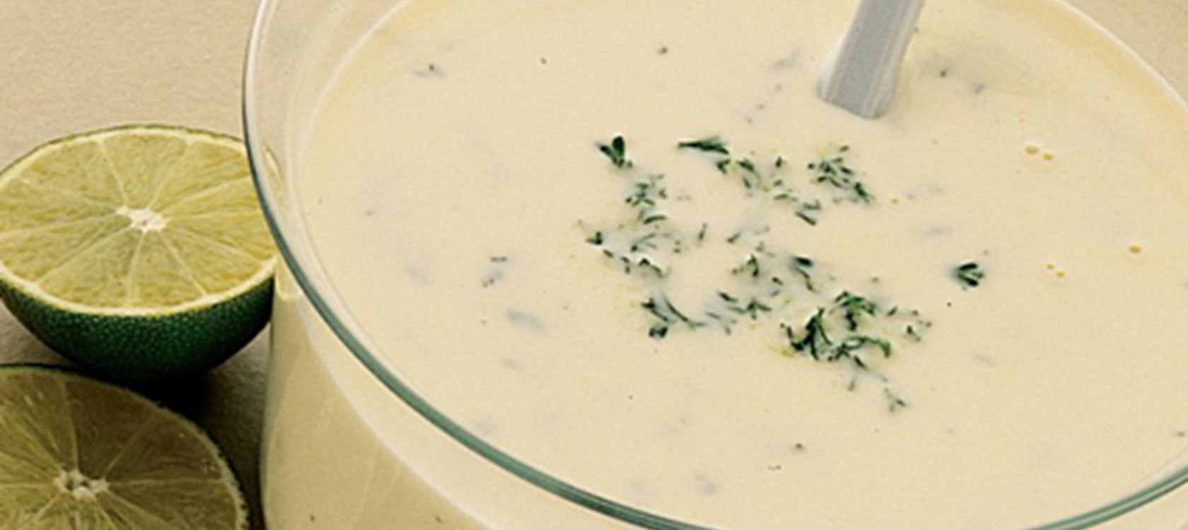 Limesauce til dampet fisk