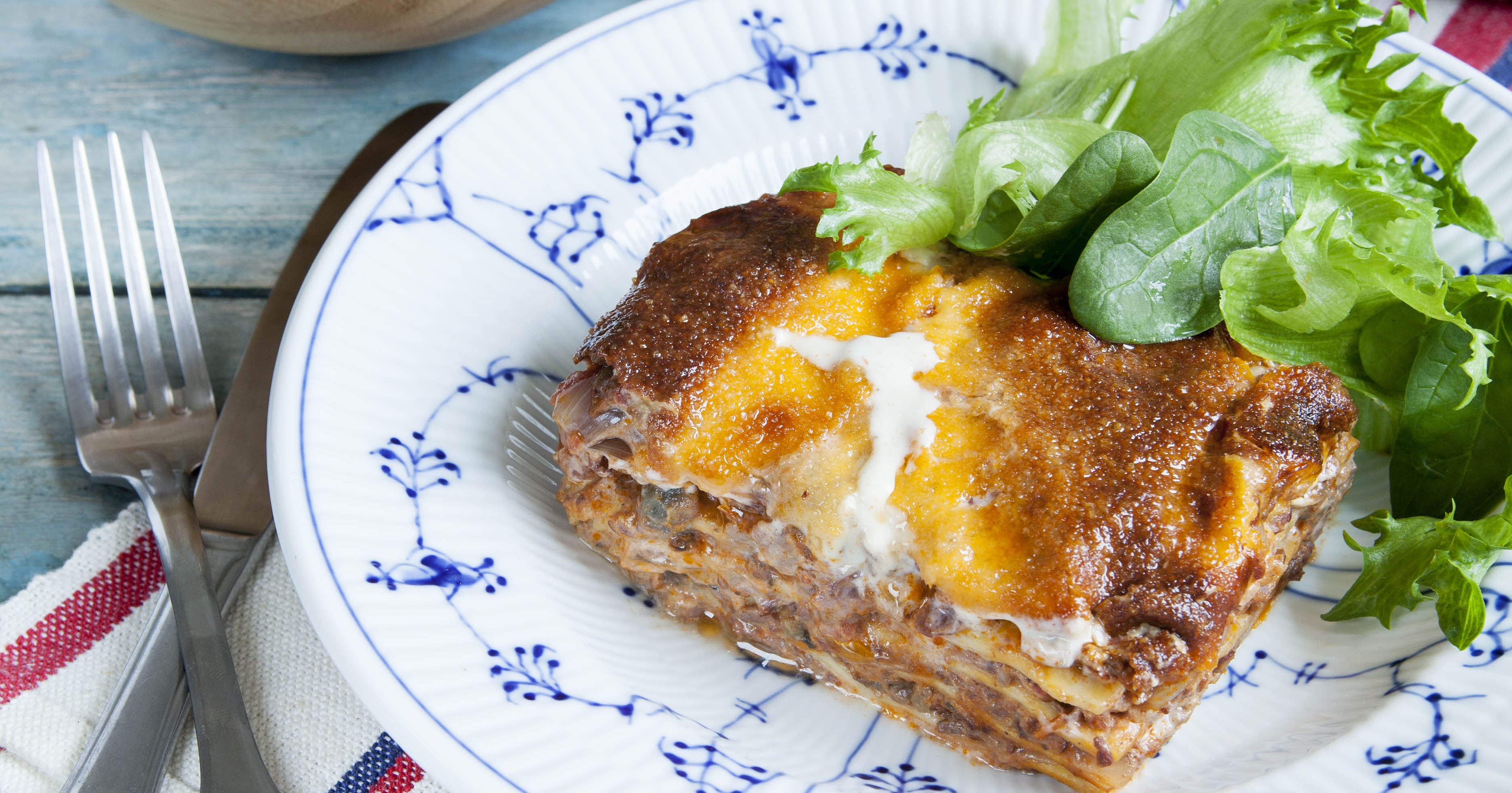Lasagne med auberginer