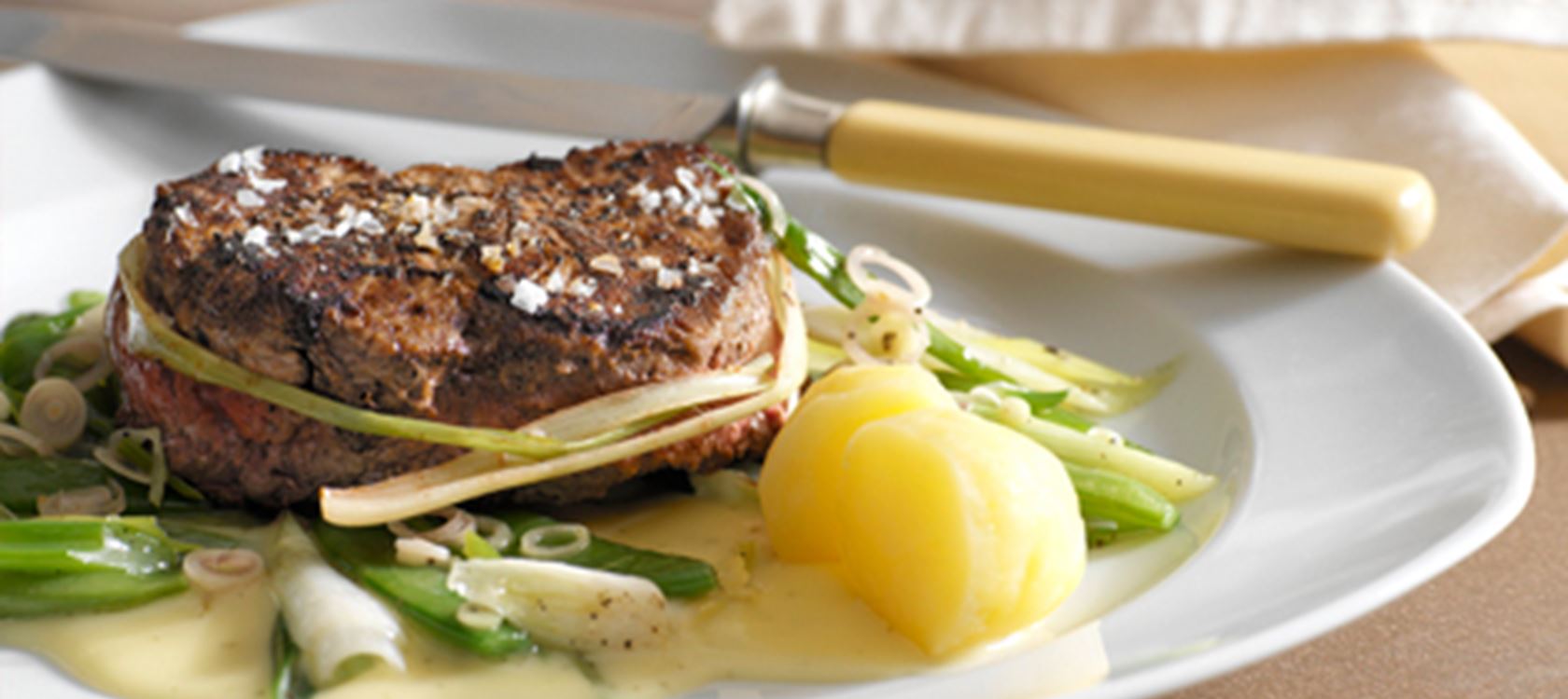 Bøf med bearnaisesauce
