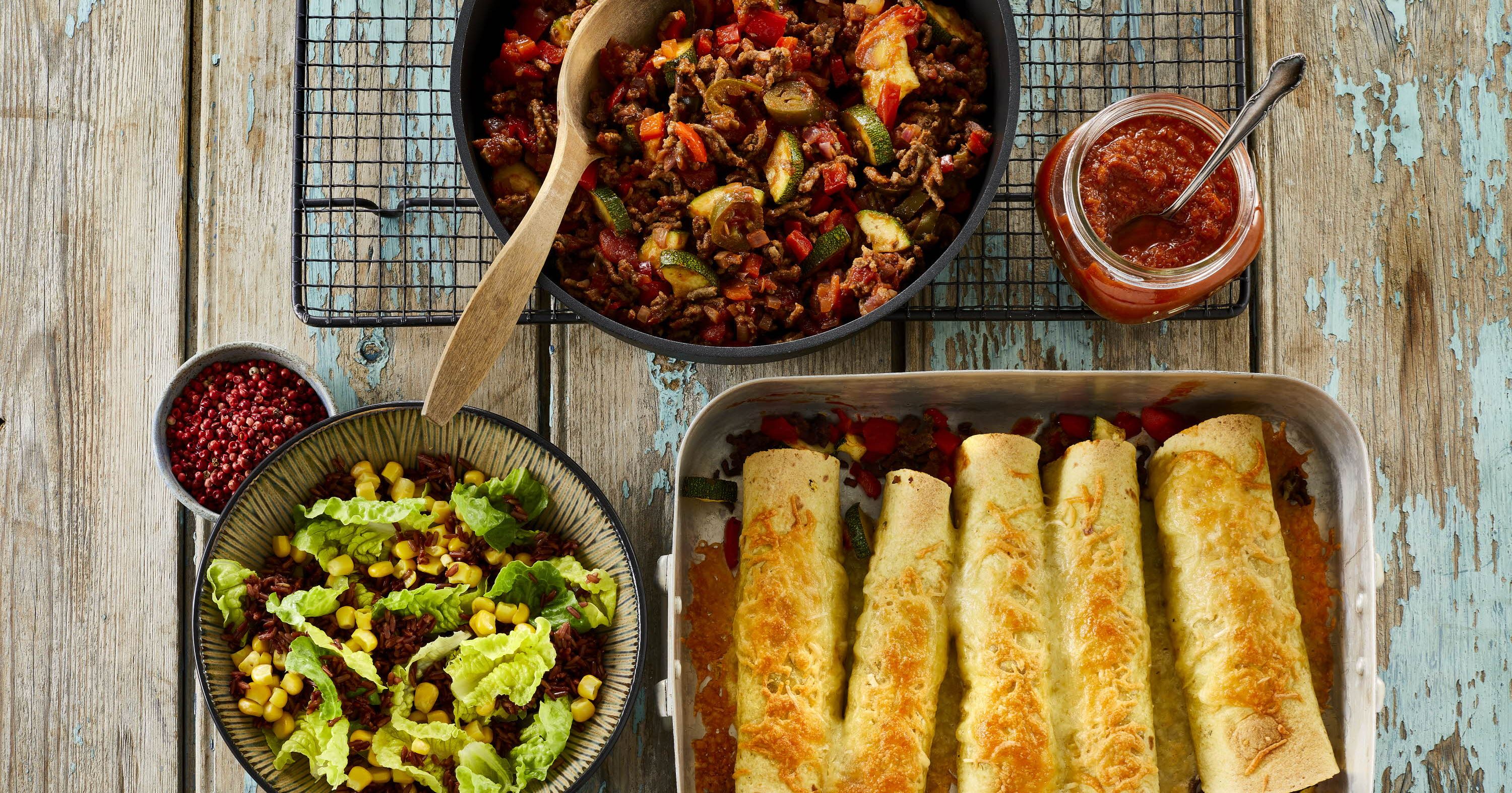 Tortillas med tomatsalsa