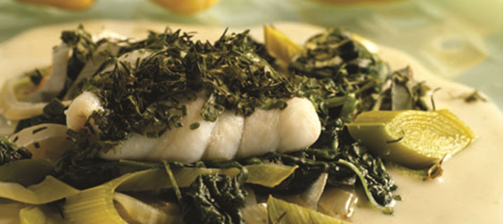 Fiskepakker med spinat