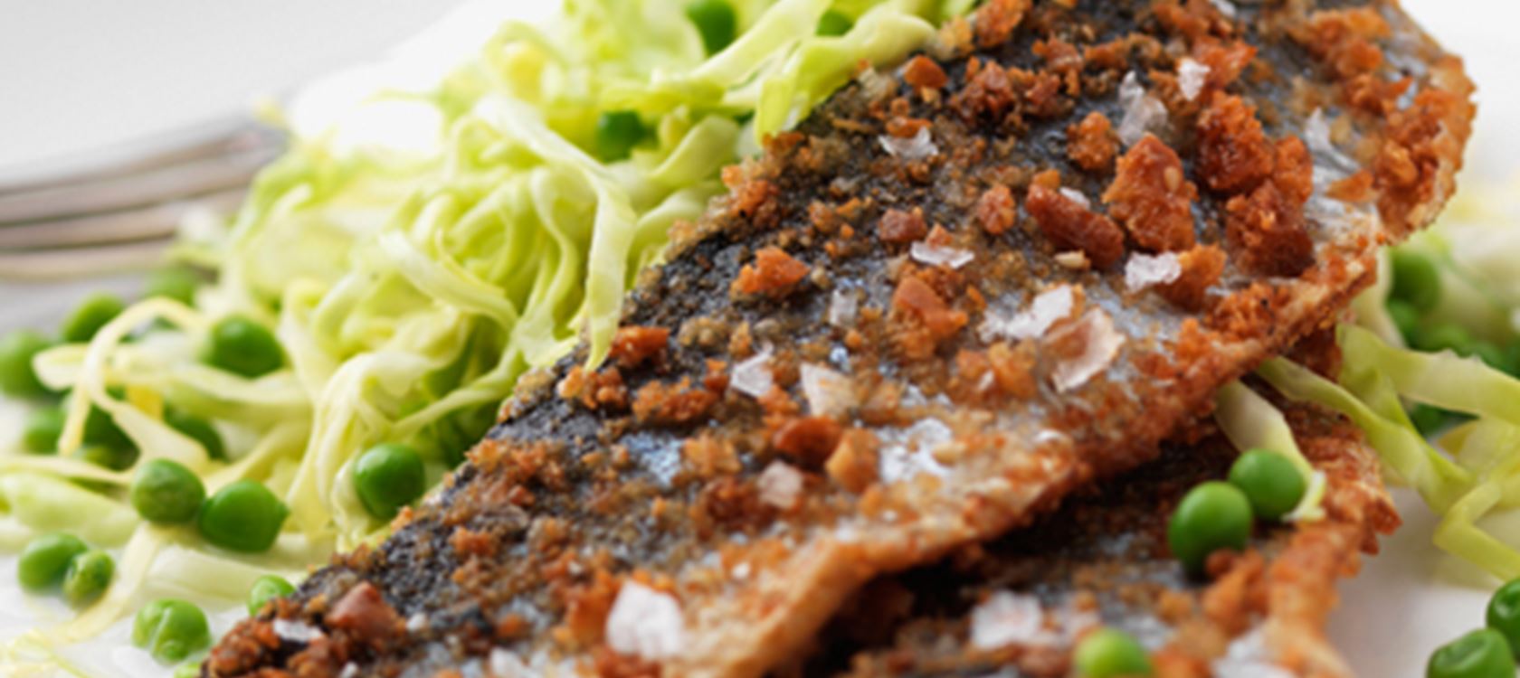 Vårsild og kålsalat med wasabi