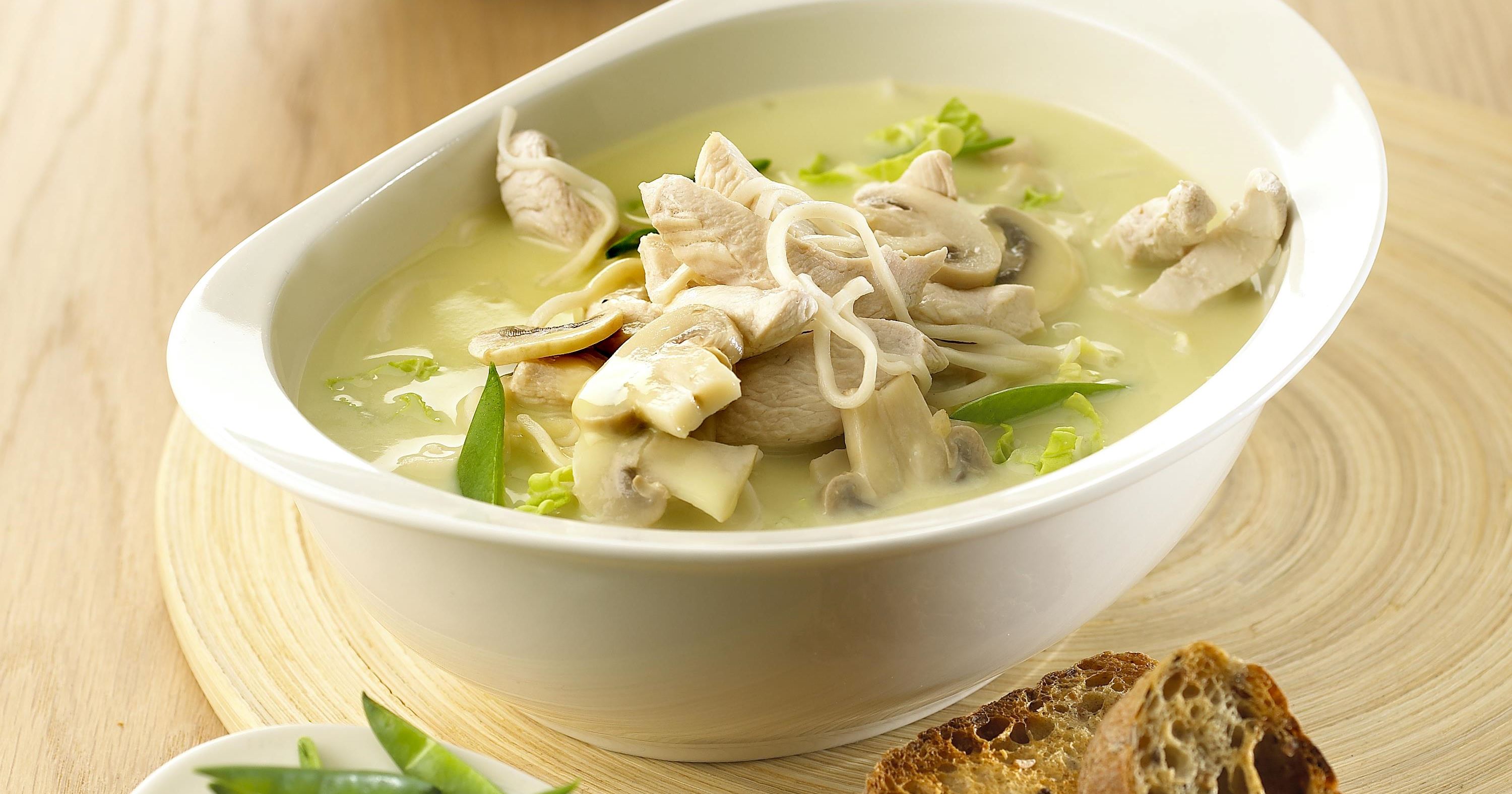 Aspargessuppe med nudler