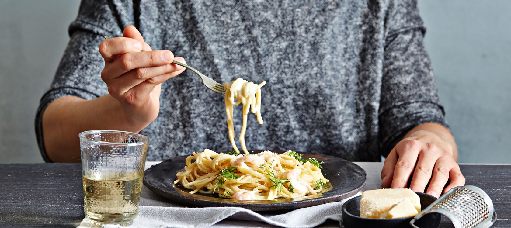 Katkarapucarbonara