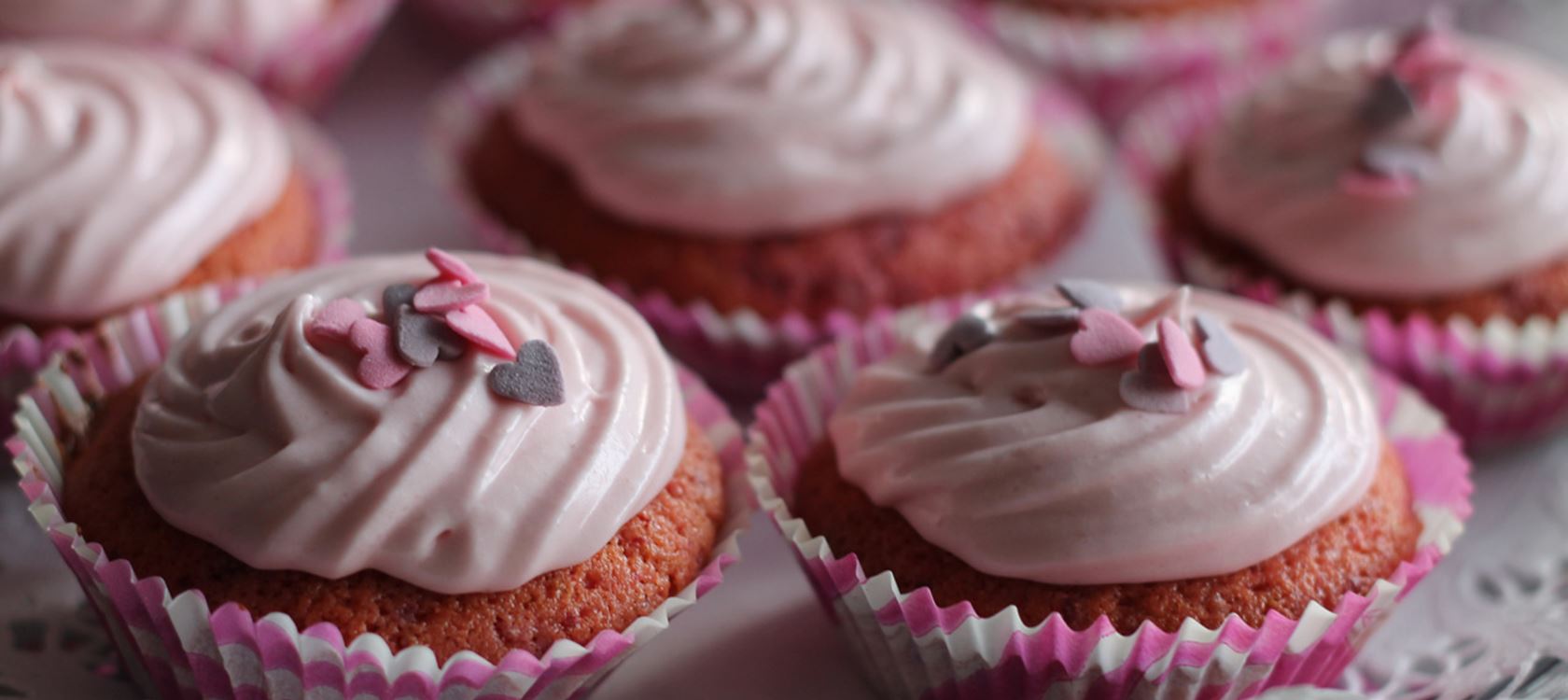 Ystävänpäivän cupcakes