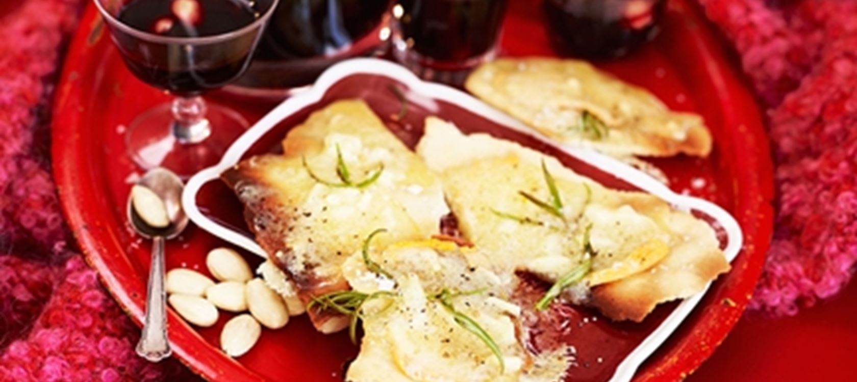 Valkoinen gourmetpizza