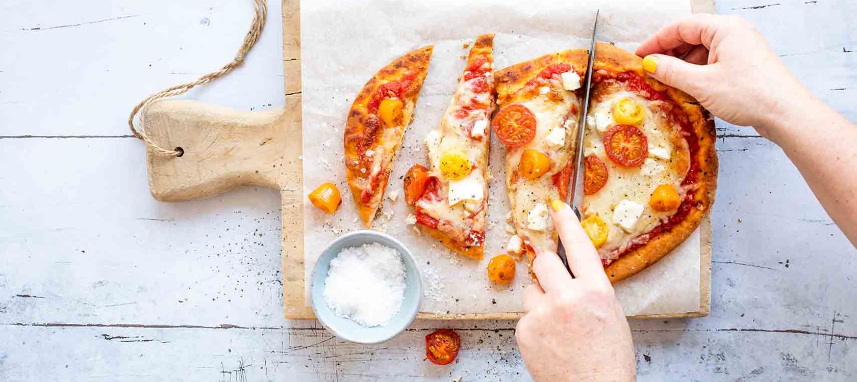 Naan-pizza