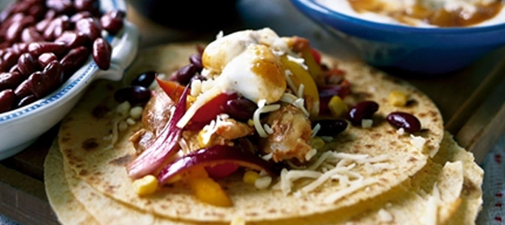 Broileri-Keso fajitat