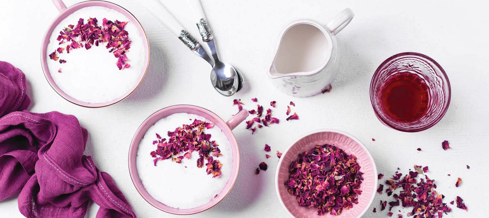 Rose latte
