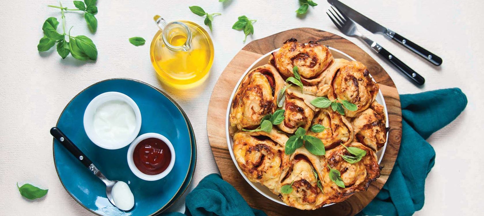 Pull-apart pizza