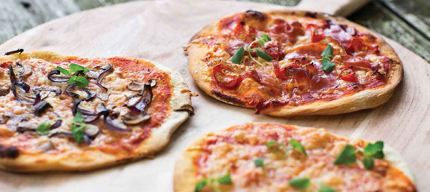 Πίτσα με Arla Havarti, προσούτο και ρόκα