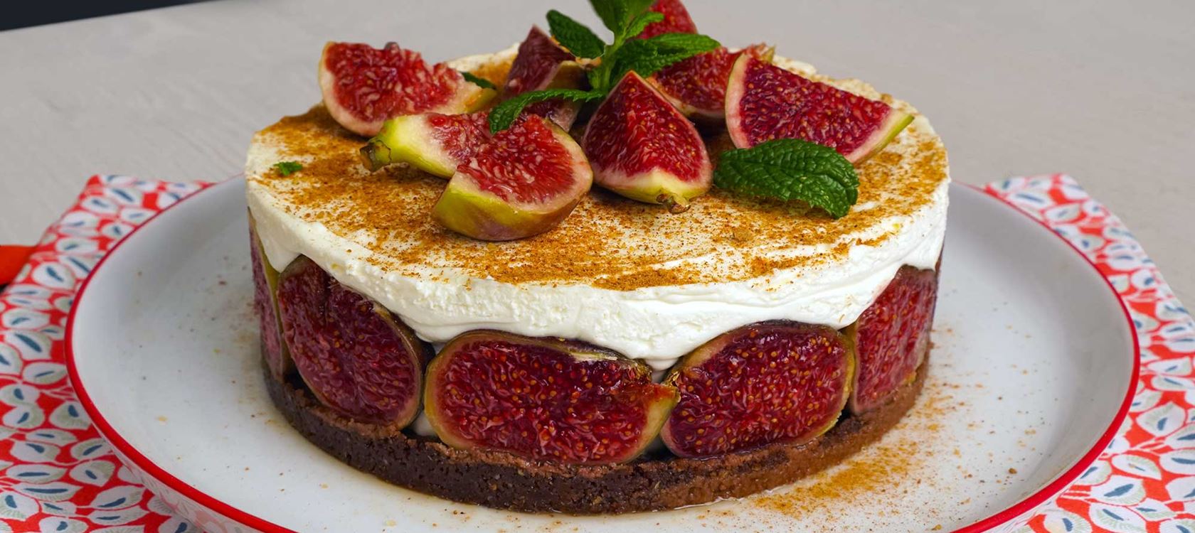 Cheesecake με φρέσκα σύκα