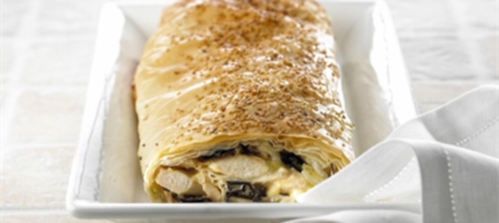 Πίτα με κοτόπουλο και τυρί