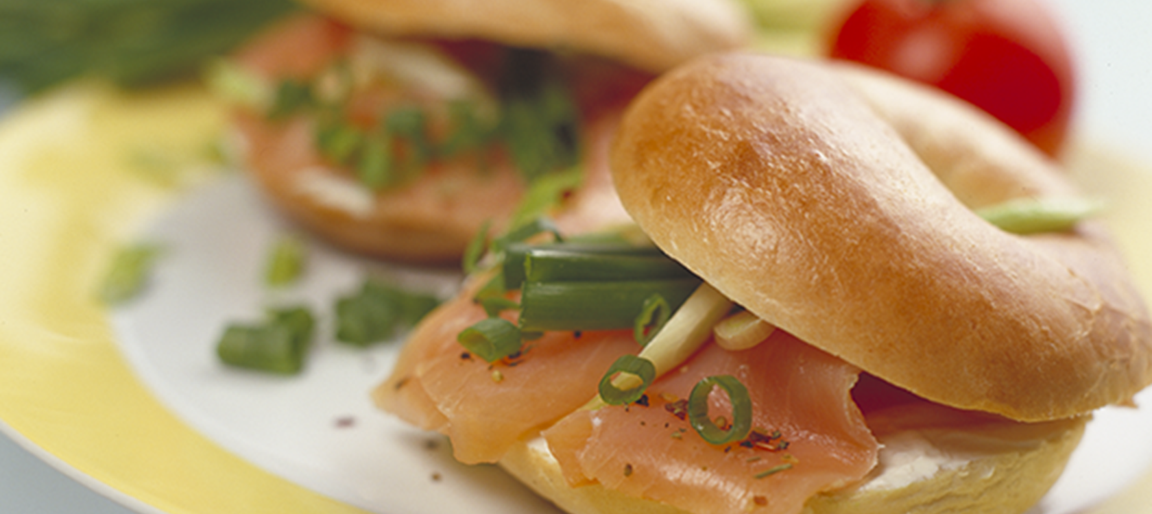 Bagels με Arla Φρέσκο Τυρί Κρέμα και καπνιστό Σολωμό