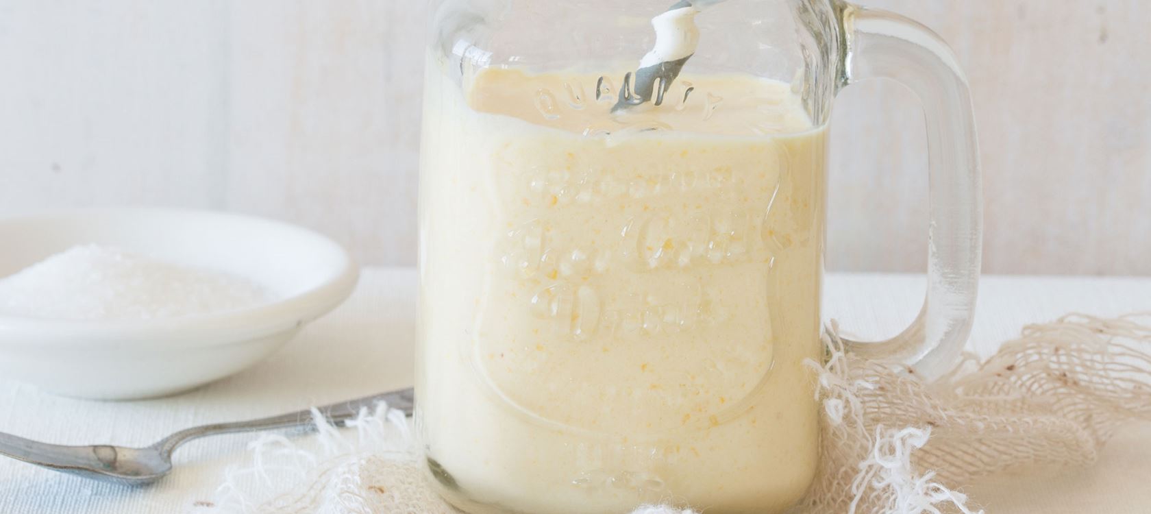 Mango-banaan-muntsmoothie