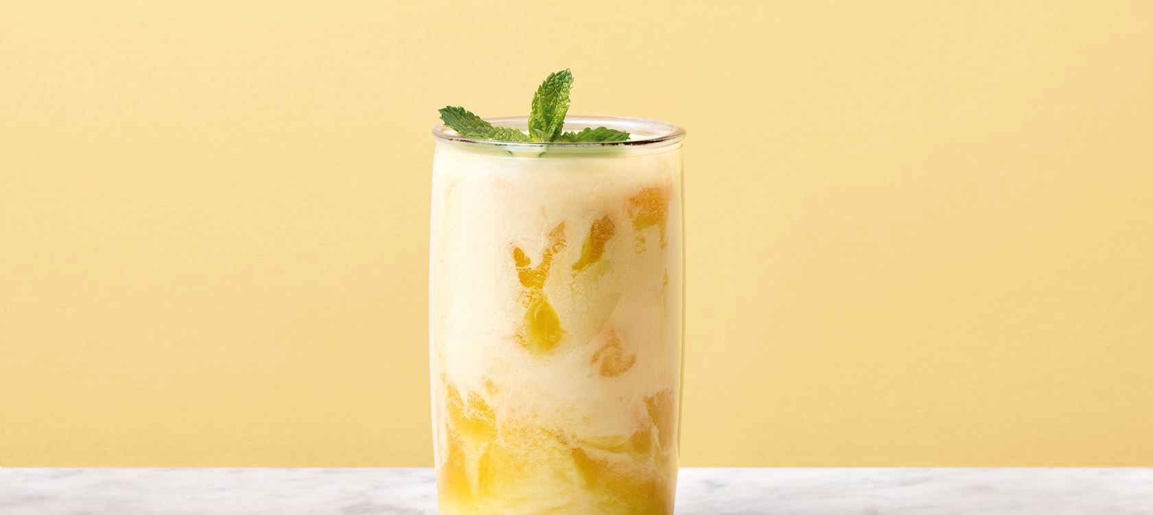 Lactosevrije melk en mango shake
