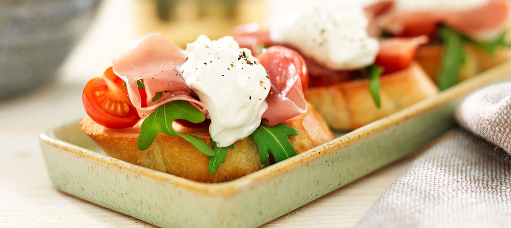 Lactosevrije bruschetta