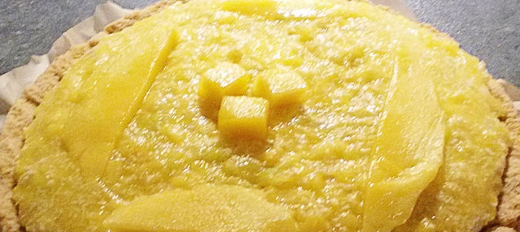 Lactosevrije mangocheesecake