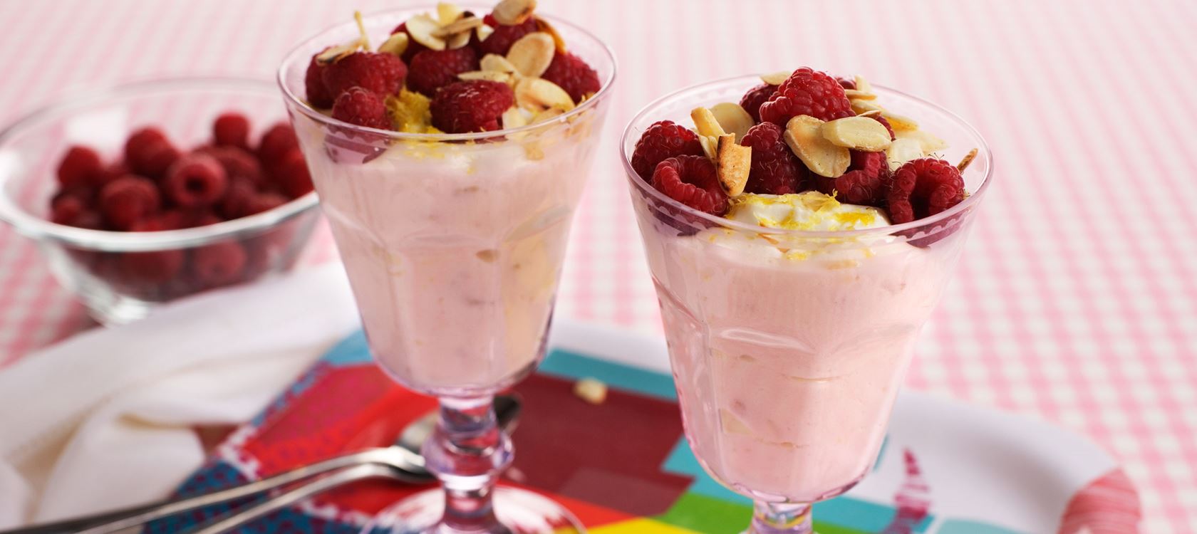 Lactosevrije panna cotta met frambozen