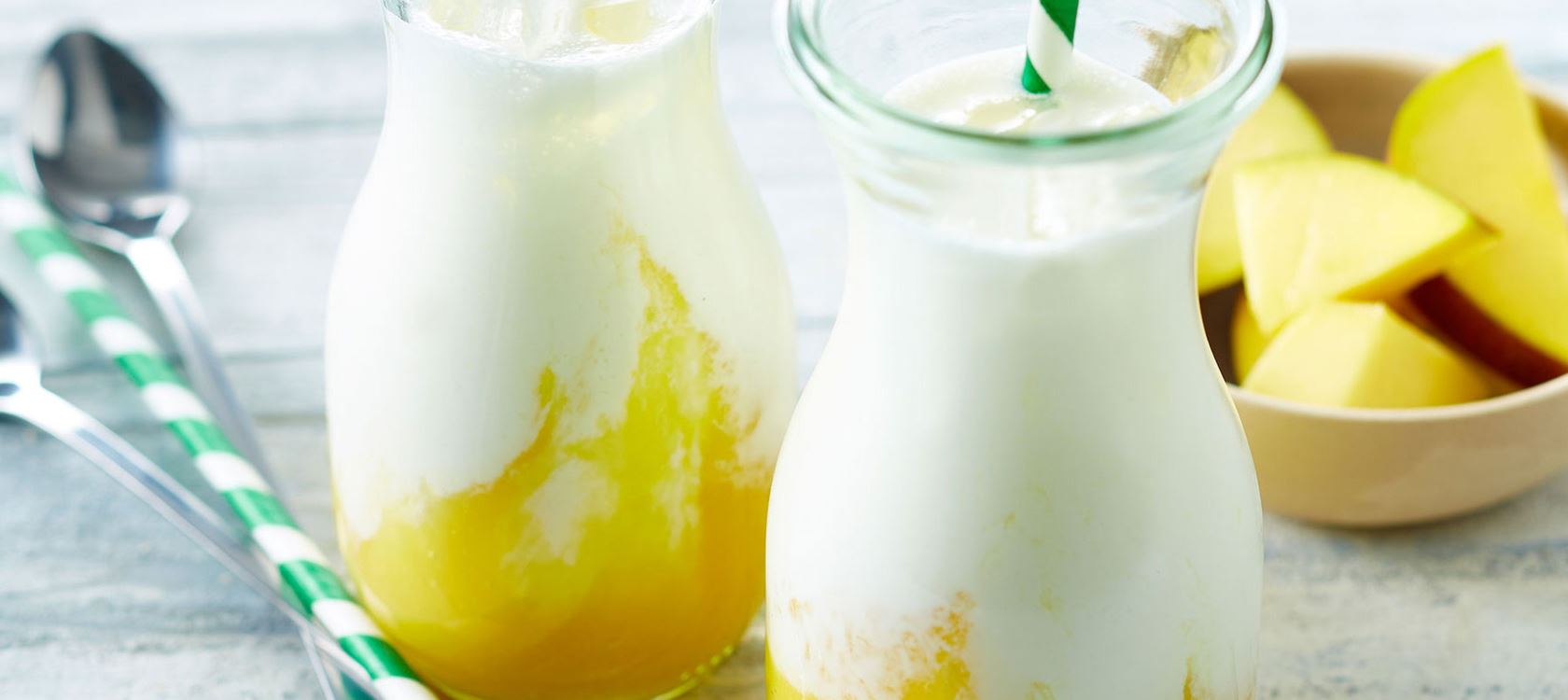 Mango smoothie met kefir