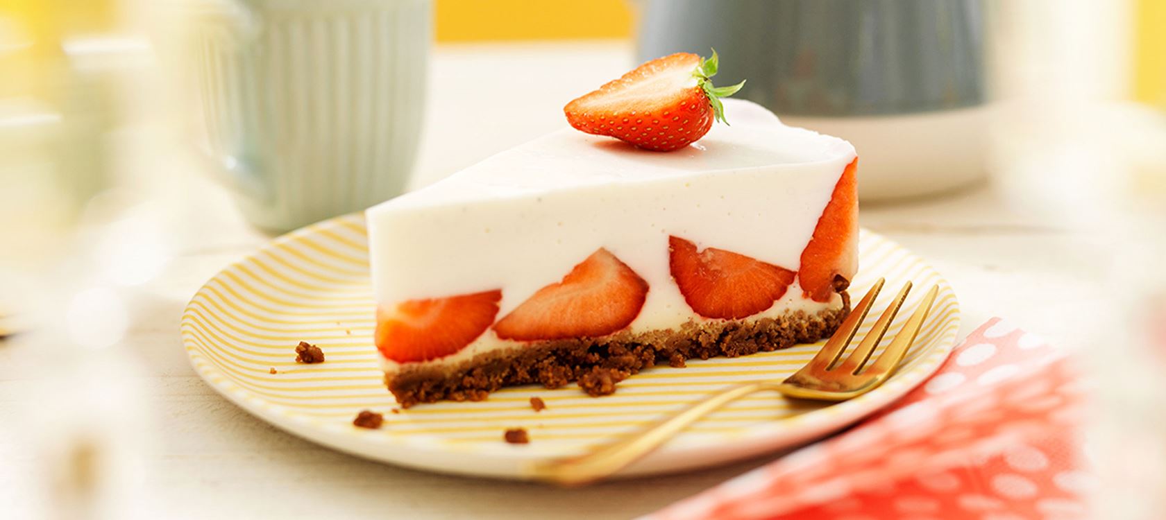 Lactosevrije vanilleyoghurttaart