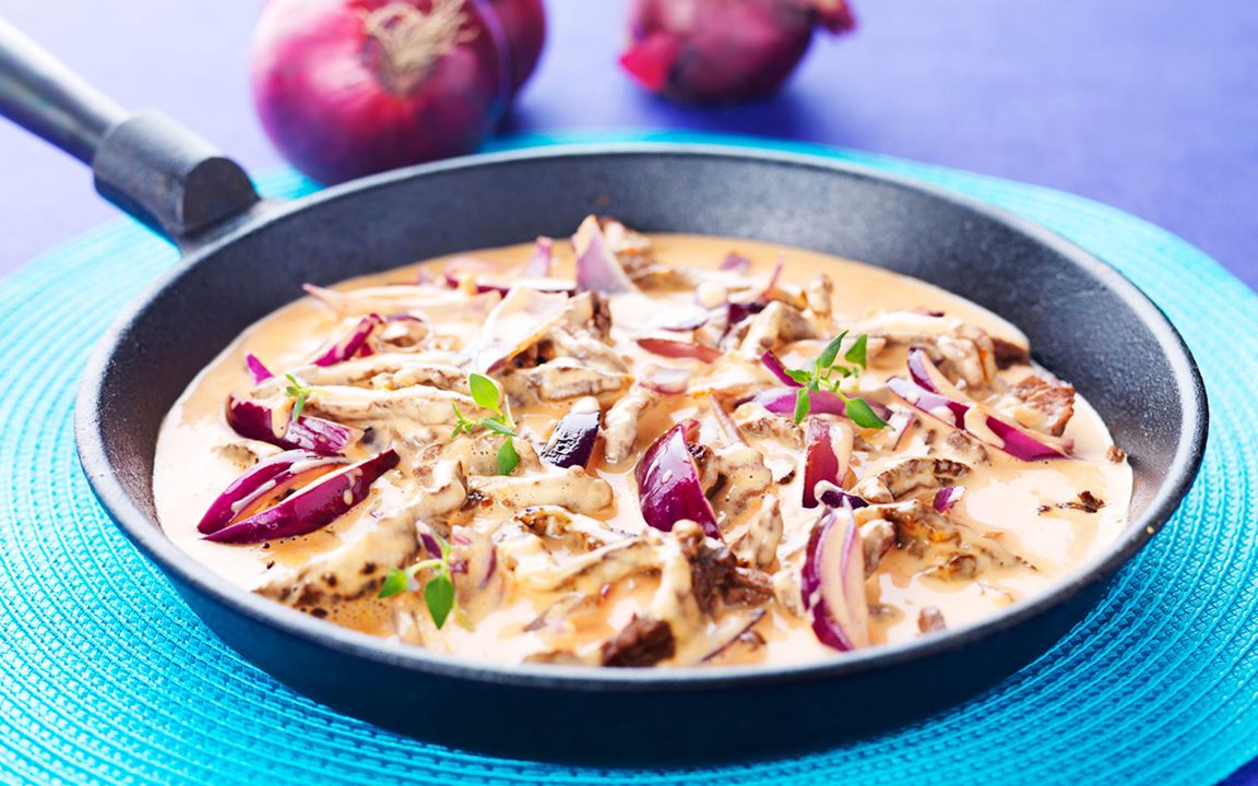 Snabb biff Stroganoff
