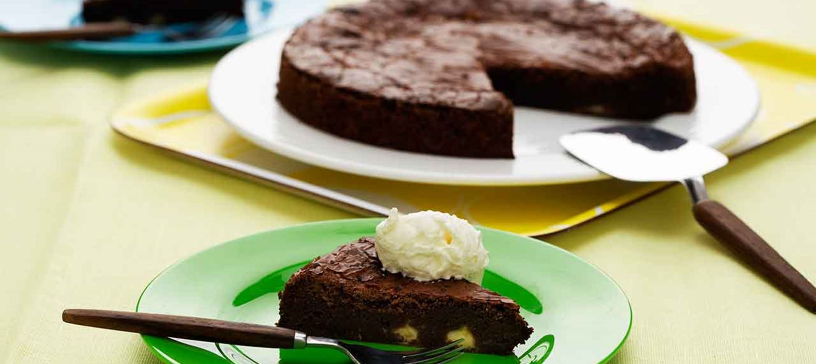 Vendelas lakrits- och citronkladdkaka