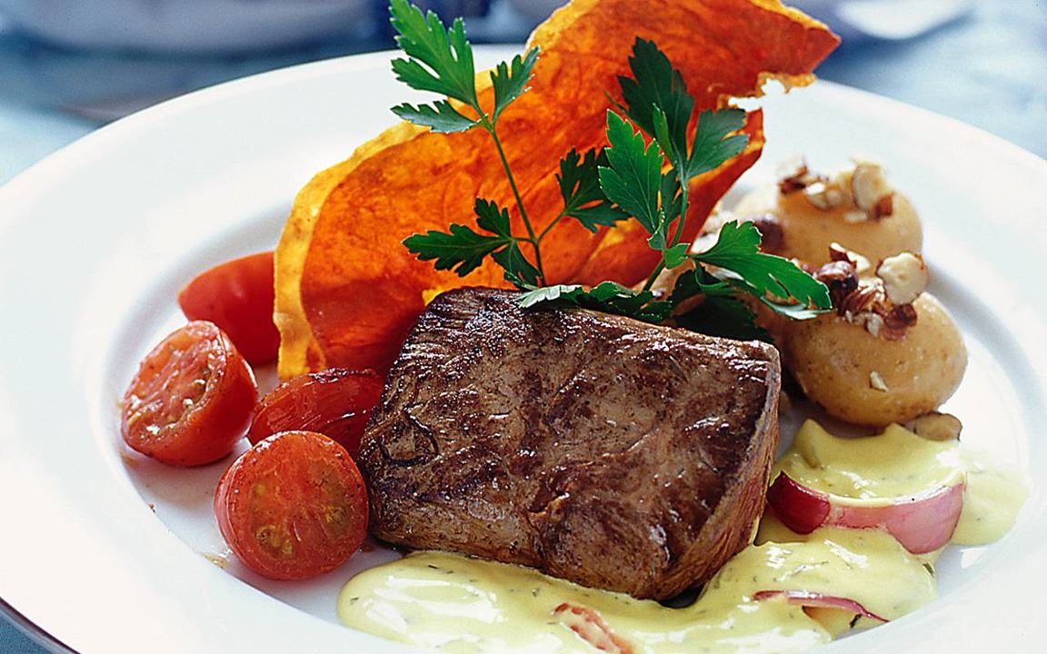 Oxfilé med parmaflarn