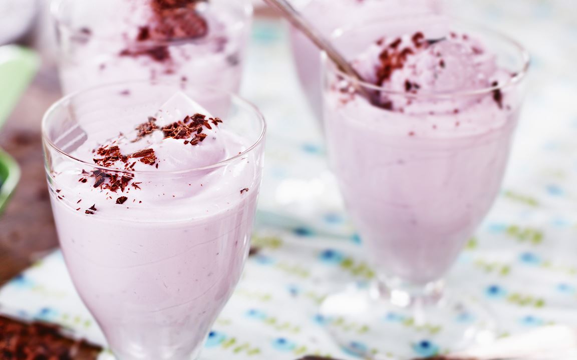 Enkel hallonmousse