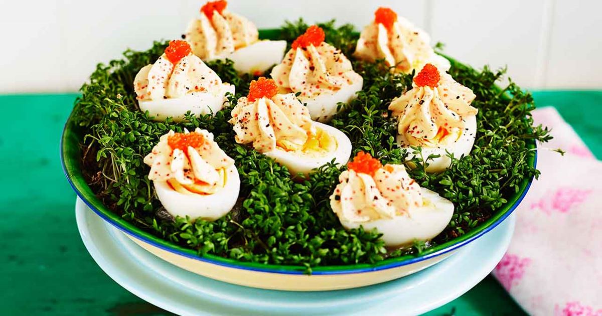 Ägghalvor med romkräm - Recept | Arla