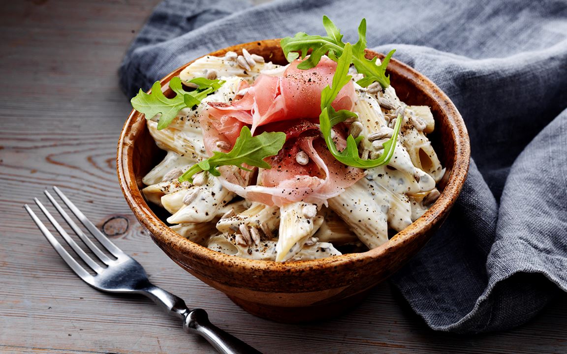 Pasta med rucolapesto